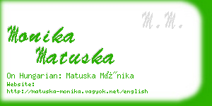 monika matuska business card